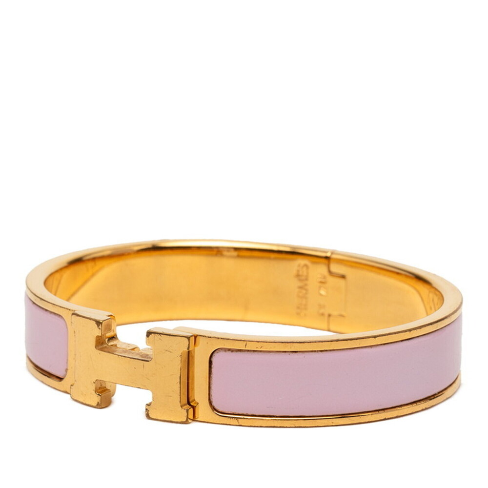 Hermes Click H PM Bracelet, Gold Pink Plated, Women's - Picture 2 of 5